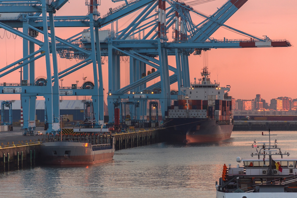 The Port of Zeebrugge in Belgium. Photo: istockphoto.com/portfolio/SteveAllenPhoto