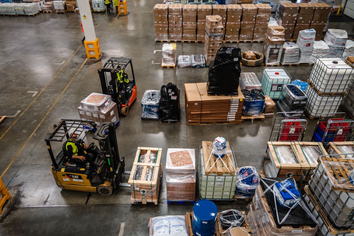 An XPO distribution hub in Barcelona in 2022. Photographer: Angel Garcia/Bloomberg