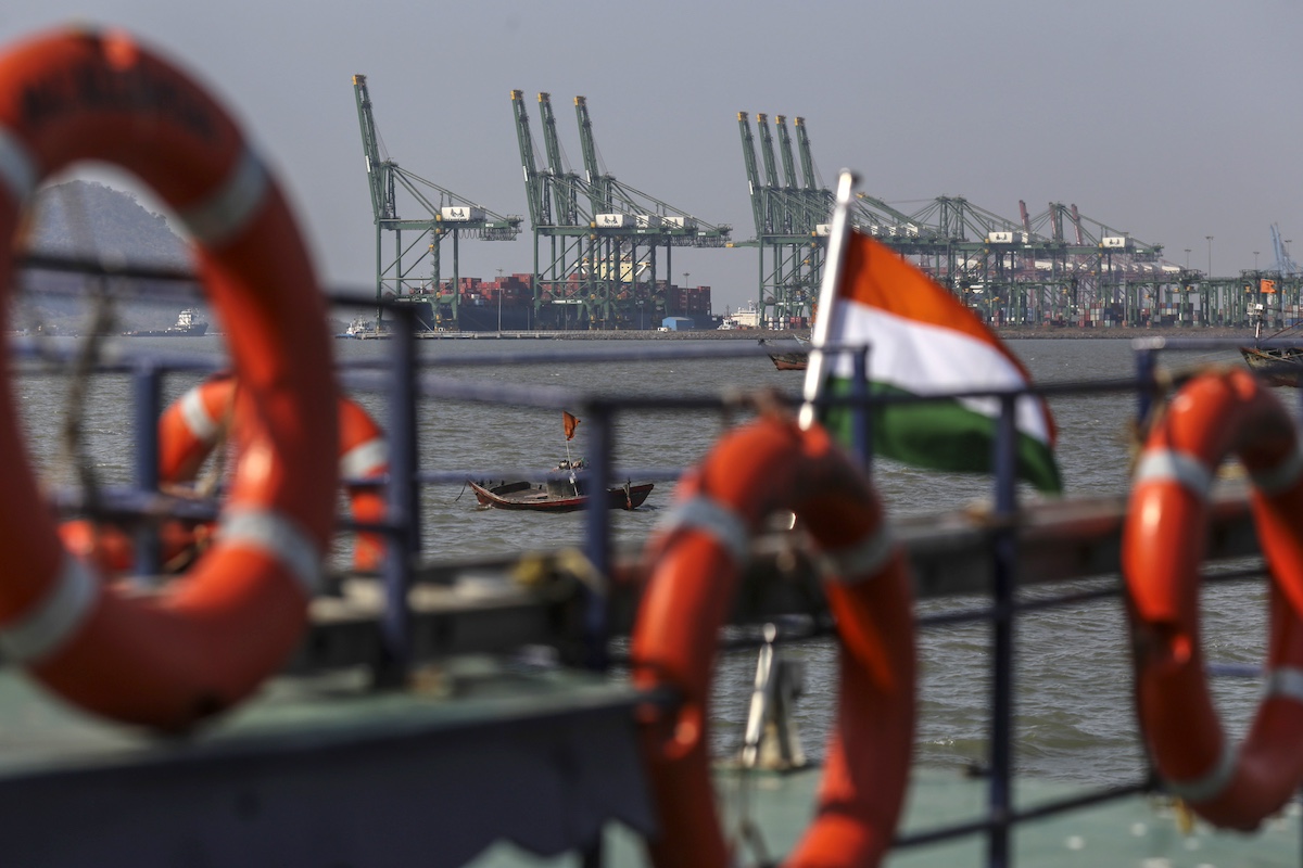 India's 12 largest ports handled 818 million tons of cargo in the year through March. Photographer: Dhiraj Singh/Bloomberg