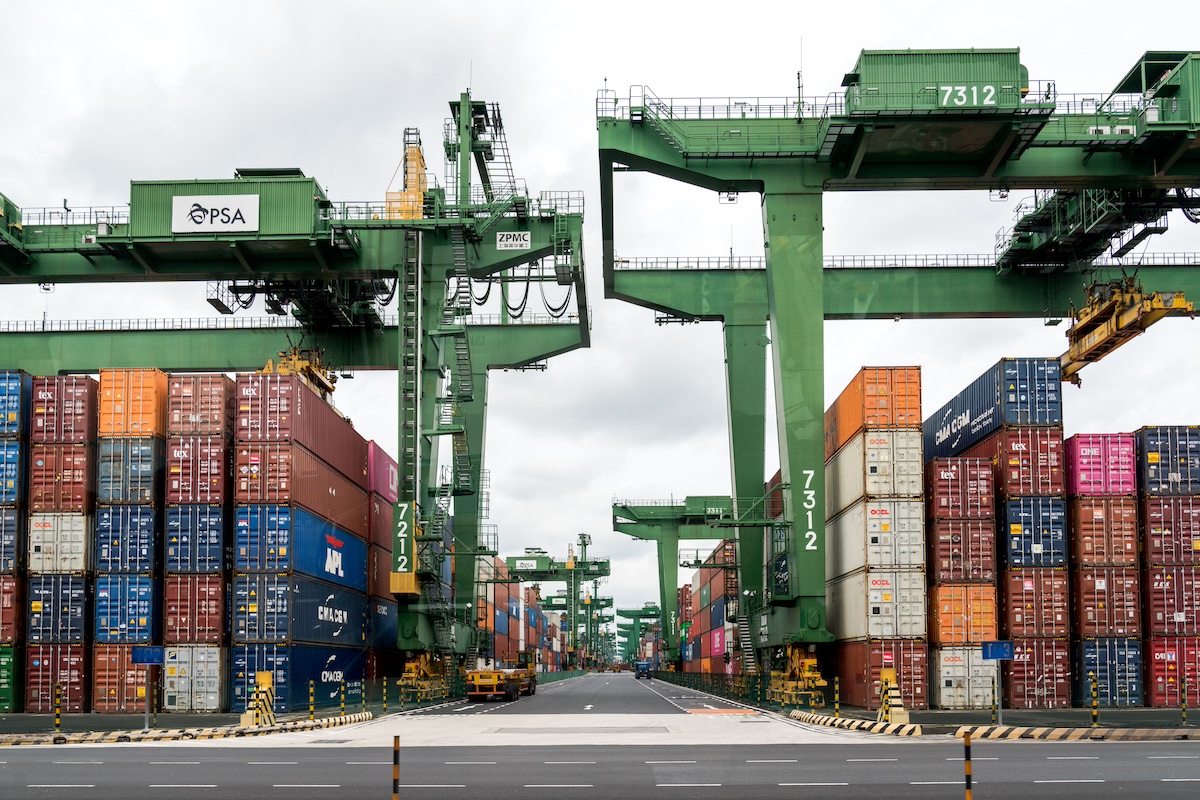 The Port of Singapore on Monday, October 12, 2020. Photo: Lauryn Ishak/Bloomberg