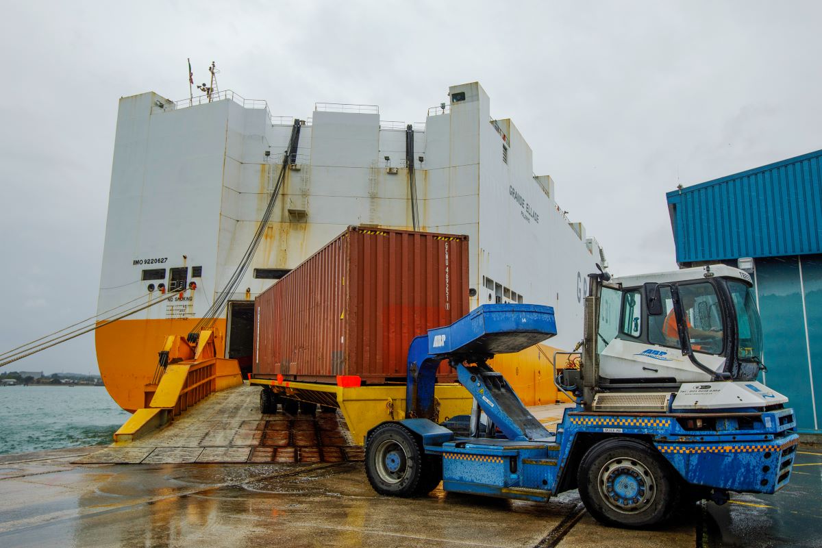The Port of Southampton, U.K.. Photographer: Luke MacGregor/Bloomberg