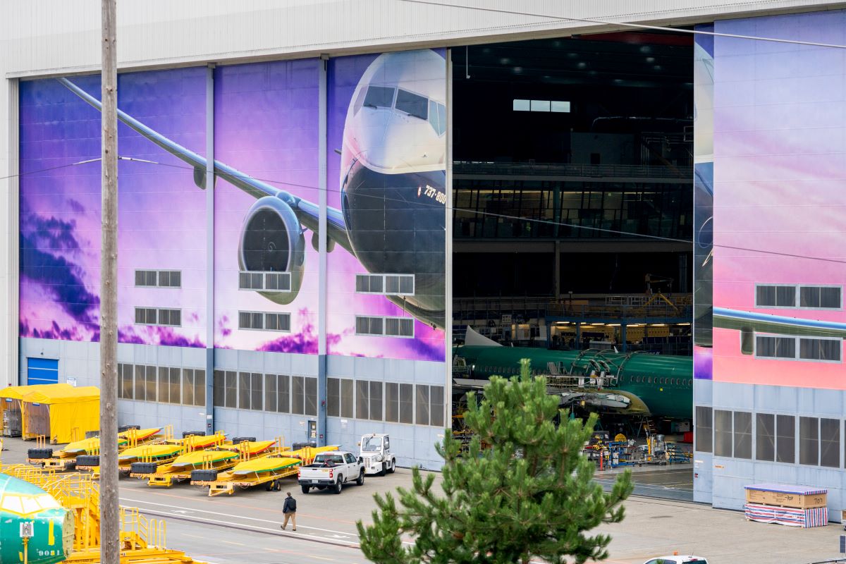 A Boeing manufacturing facility in Renton, Washington. Photographer: M. Scott Brauer/Bloomberg