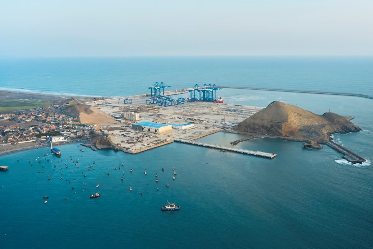 Chancay Port, Peru, under construction. Photo: iStock/Rommel Gonzalez