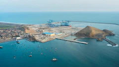 Chancay Port, Peru, under construction. Photo: iStock/Rommel Gonzalez