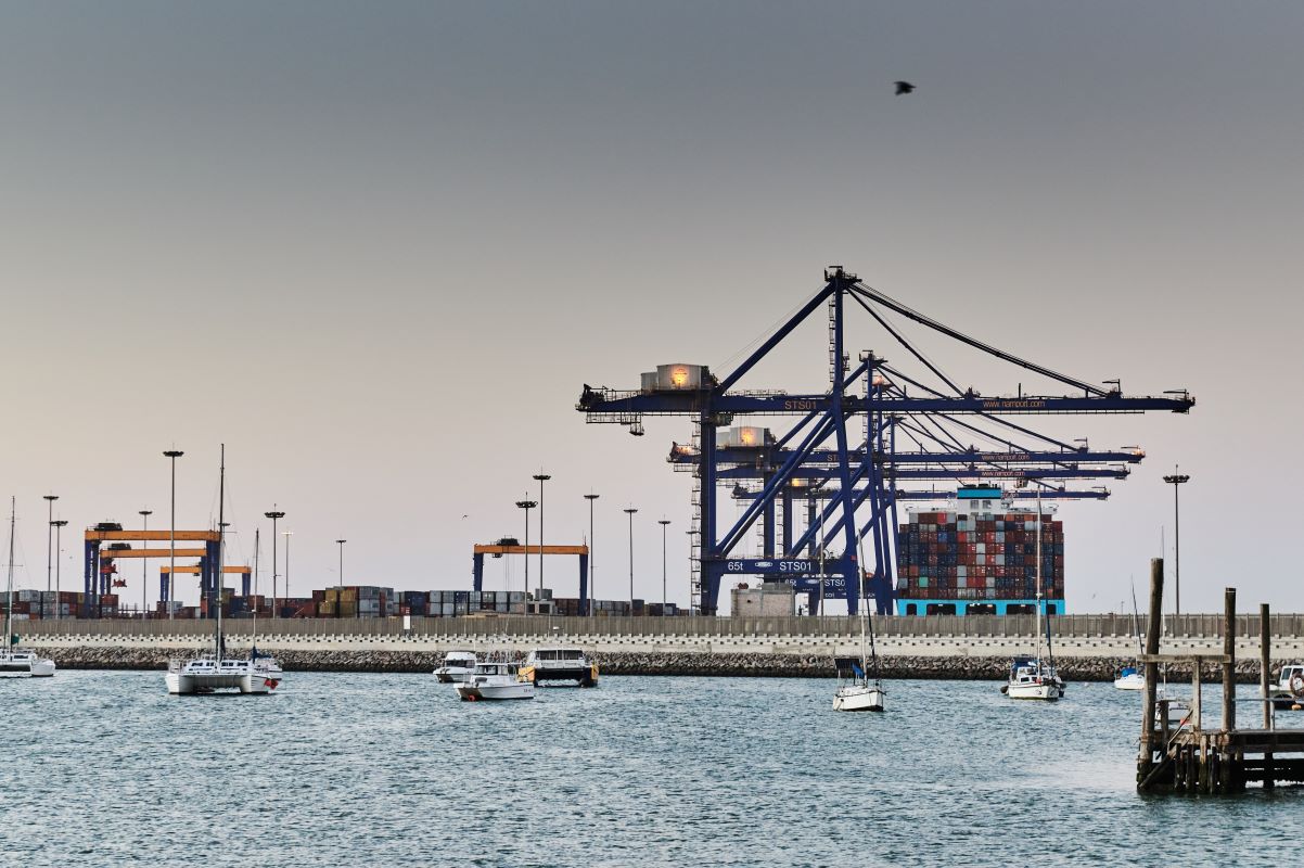 The Port of Walvis Bay in Namibia. Photographer: Waldo Swiegers/Bloomberg
