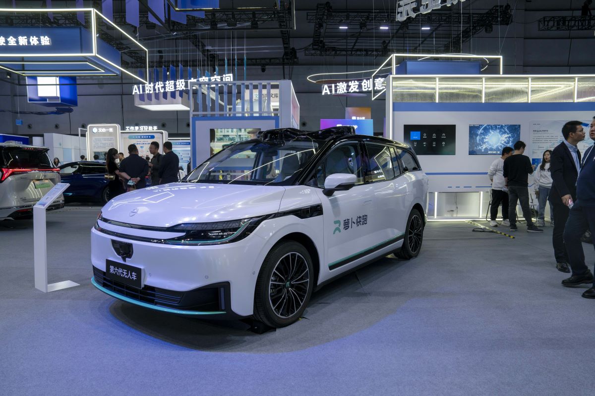 A Baidu Apollo autonomous vehicle. Photographer: Raul Ariano/Bloomberg