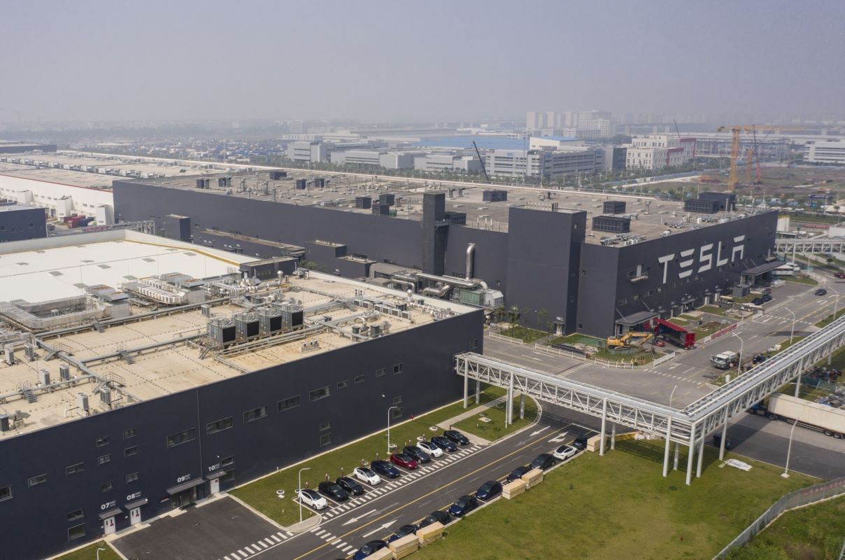 Tesla plant, Shanghai, China. Photo: Bloomberg