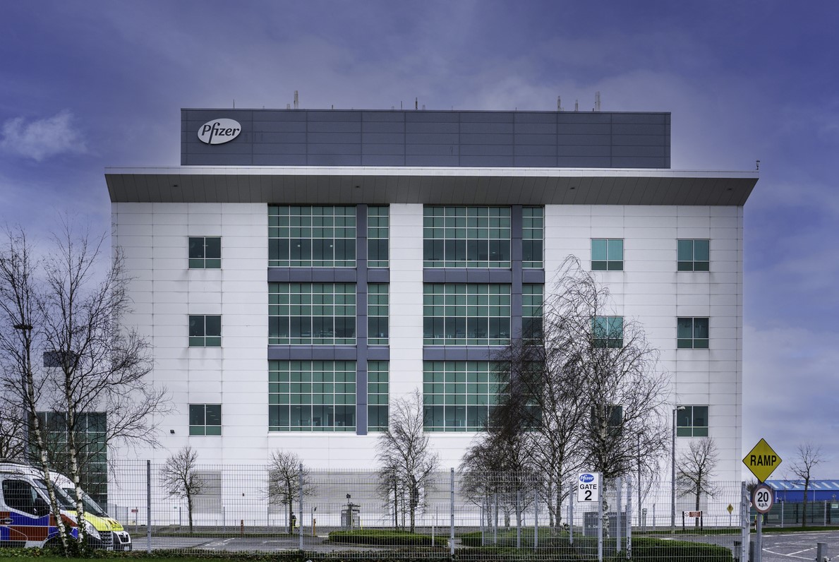 Part of the Pfizer, Grange Castle complex in West Dublin, Ireland. Photo: iStock/noel bennett