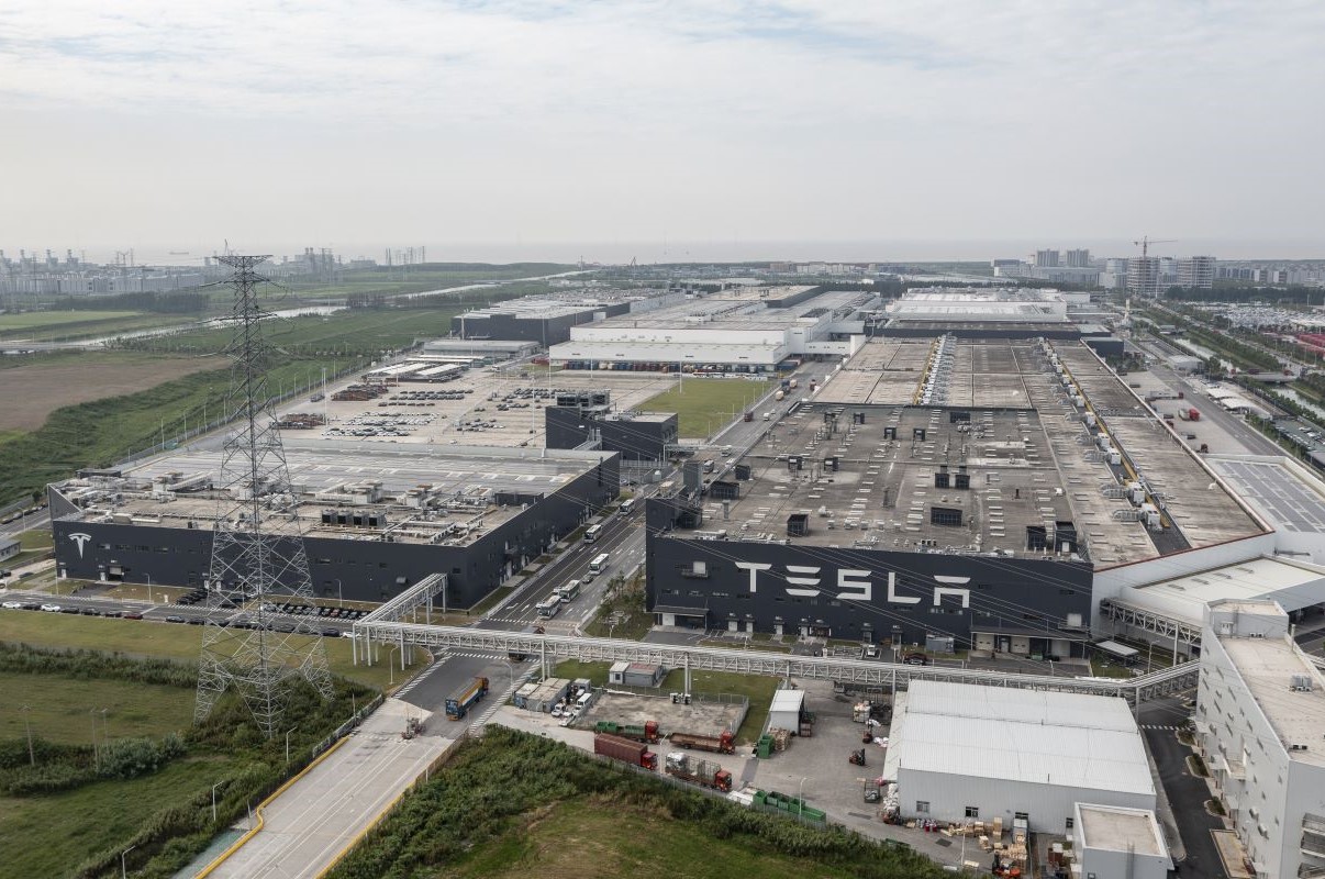 The Tesla Inc.Gigafactory in Shanghai. Source: Bloomberg