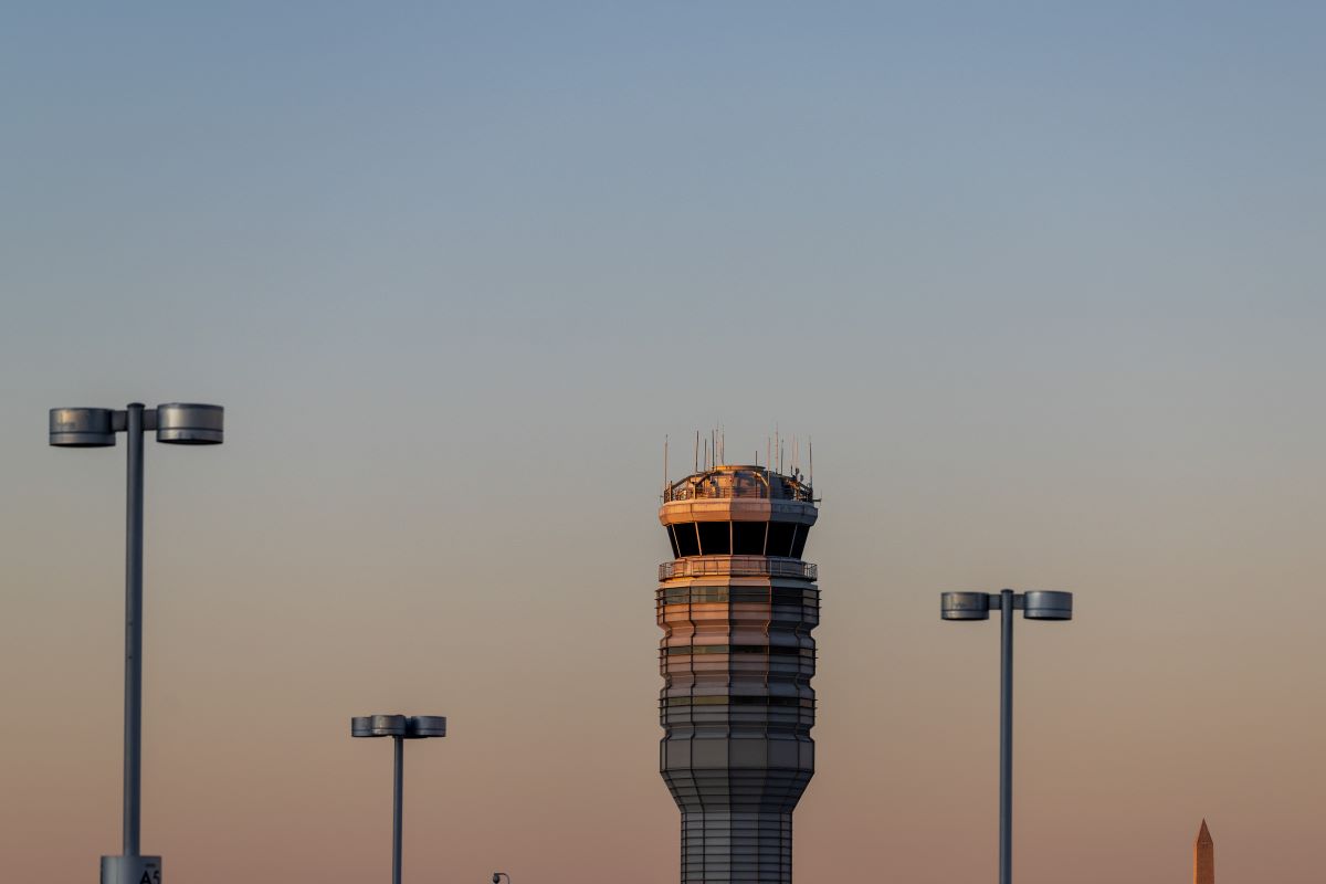 The Air Traffic Control Tower in Arlington, Virginia. Photographer: Tasos Katopodis/Getty Images