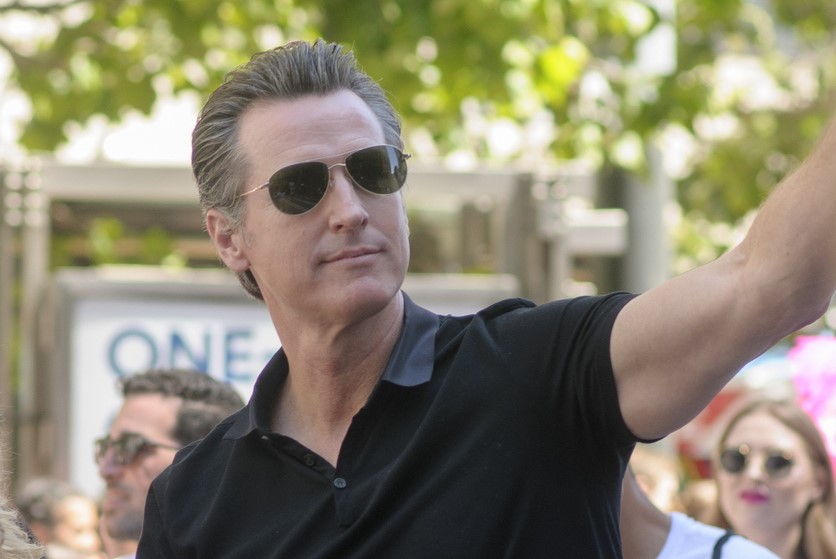 Then-Lieutenant Governor Gavin Newsom at the 2018 San Francisco Pride Parade. Photo: iStock/Tommy Wu