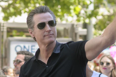 Then-Lieutenant Governor Gavin Newsom at the 2018 San Francisco Pride Parade. Photo: iStock/Tommy Wu