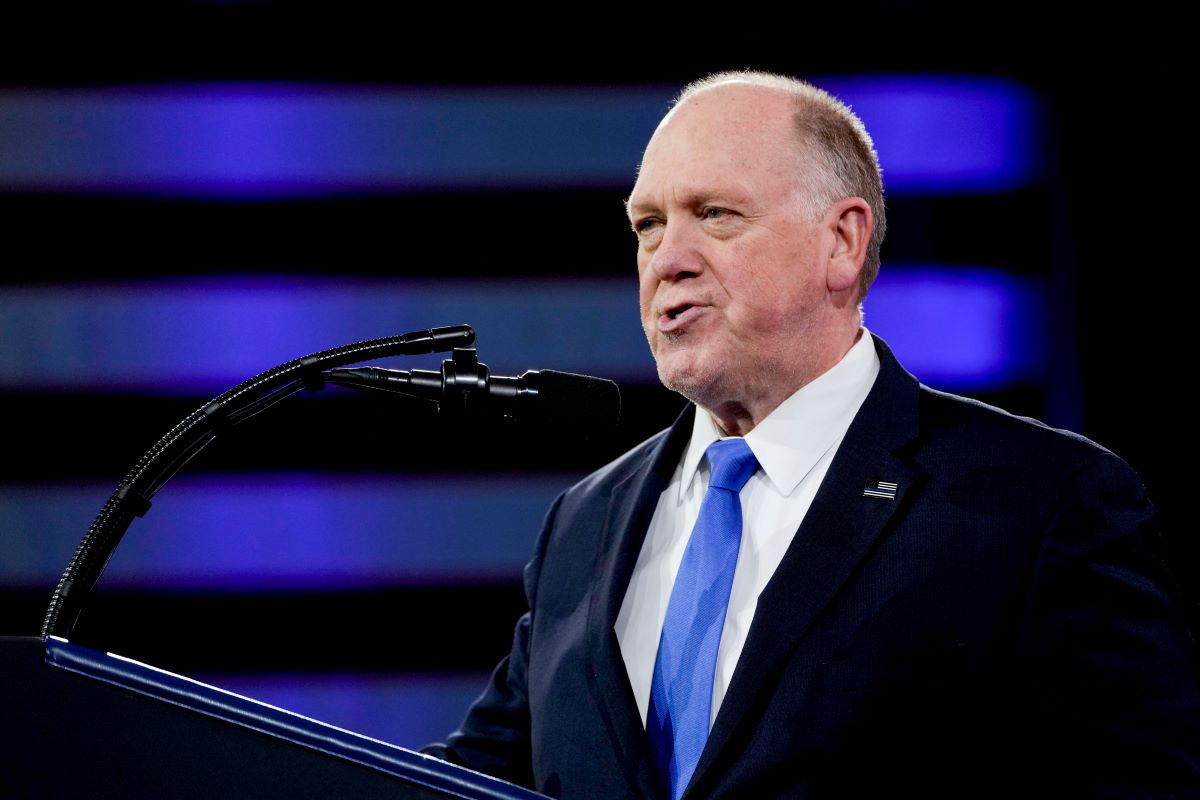 Tom Homan, White House border czar, speaks during the Conservative Political Action Conference (CPAC) in National Harbor, Maryland, U.S., on Saturday, Feb. 22, 2025. The Conservative Political Action Conference launched in 1974 brings together conservative organizations, elected leaders, and activists. Photographer: Kent Nishimura/Bloomberg