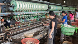 Vietnamese women working in silk factory, Dalat, Vietnam. Photo: iStock/fototrav