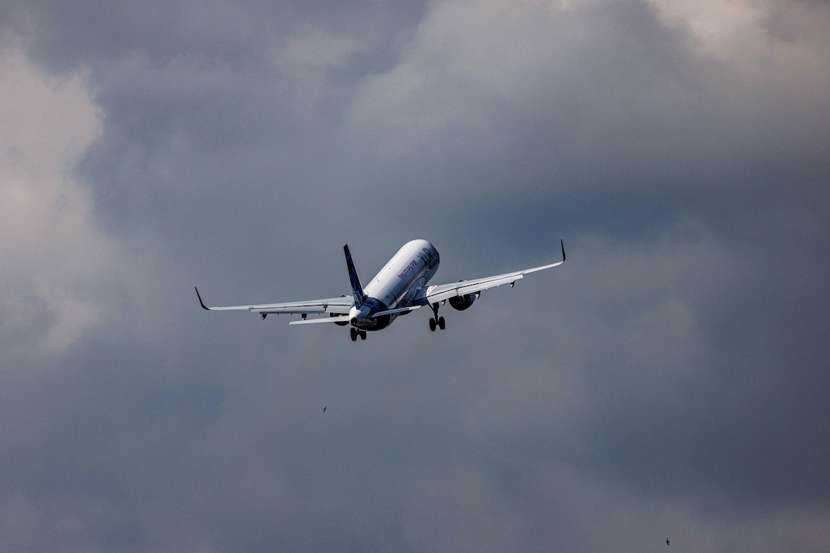 An Airbus A321XLR plane. Photo: Axel Heimken/AFP/Getty Images via Bloomberg.