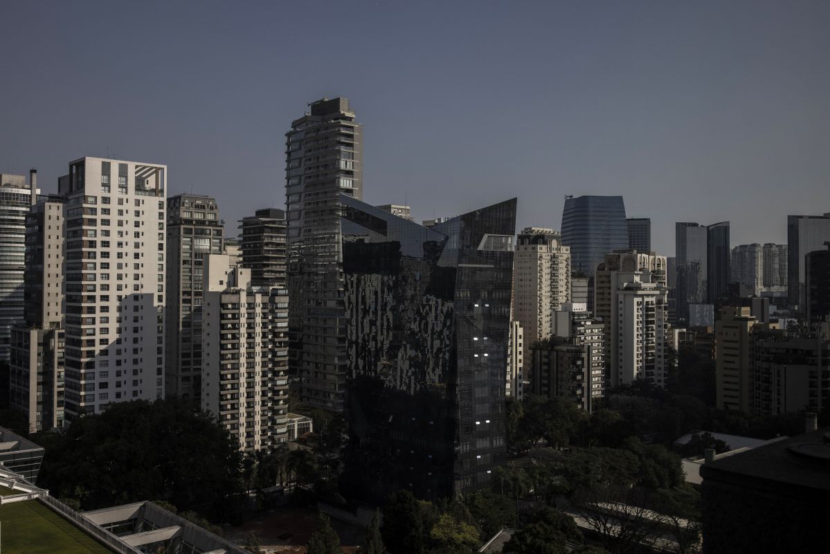 Buildings on Faria Lima Avenue in the financial district of Sao Paulo. Photographer: Victor Moriyama/Bloomberg