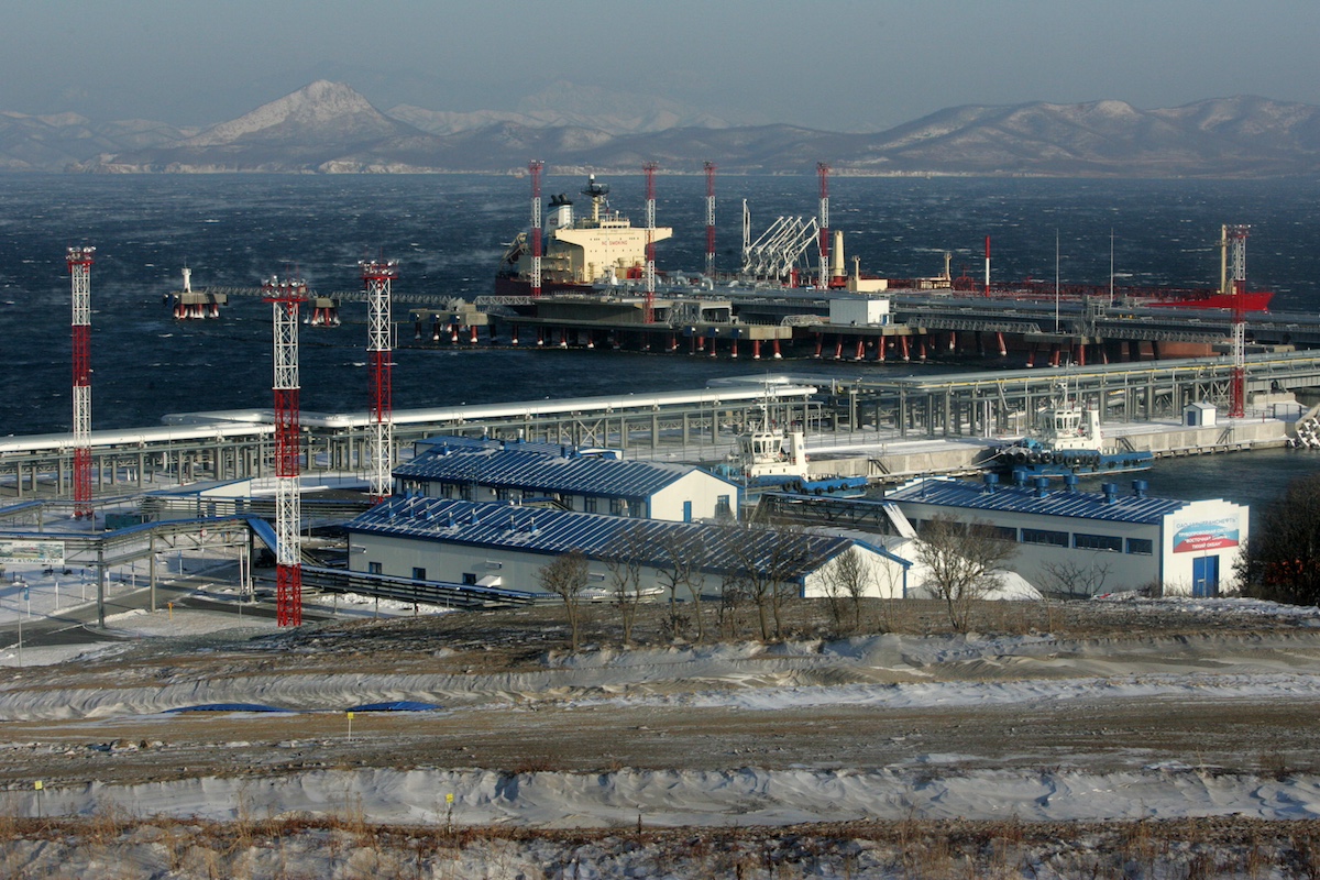 The port of Kozmino in Russia. Photo: Konstantin Zavrazhin/Getty Images AsiaPac, via Bloomberg.