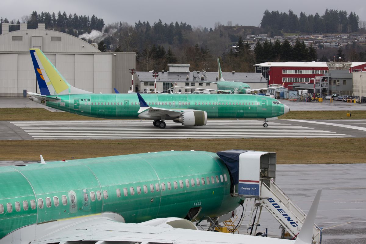 Boeing Co. 737 Max planes at the company's manufacturing facility in Renton, Washington. Photographer: David Ryder/Bloomberg