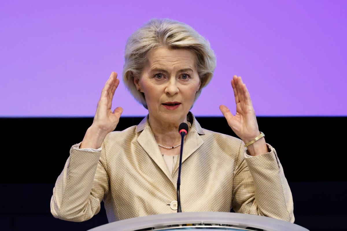European Commission President Ursula von der Leyen. Photographer: Simon Wohlfahrt/Bloomberg