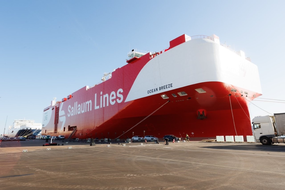 Sallaum's LNG dual-fuel flagship, Ocean Breeze. Photo: Courtesy of Sallaum Lines