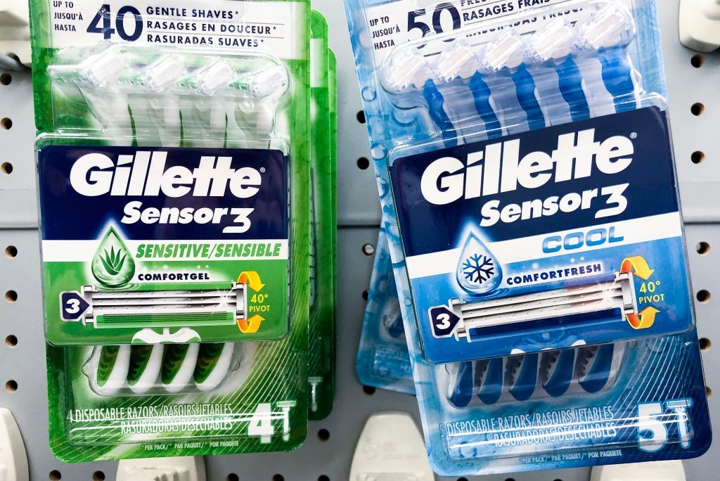 Gillette razors at a pharmacy in Los Angeles. Photographer: Mario Tama/Getty Images