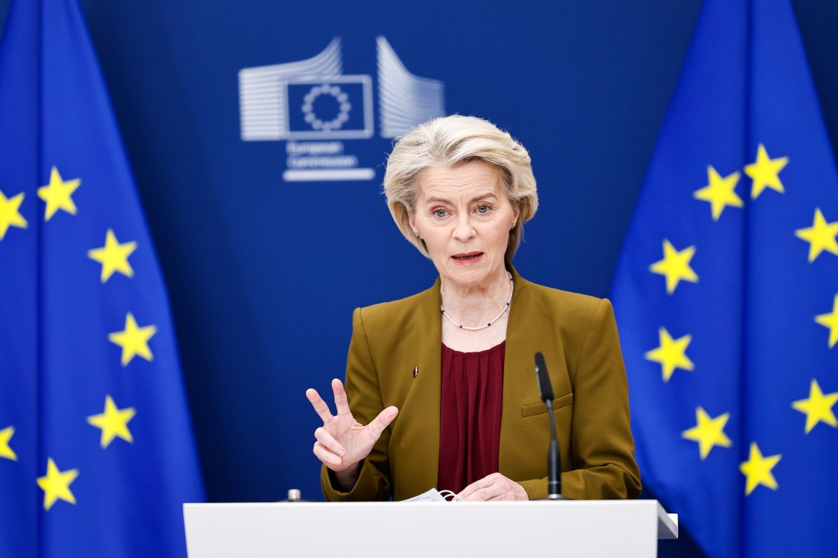 Ursula von der Leyen Photographer: Simon Wohlfahrt/Bloomberg