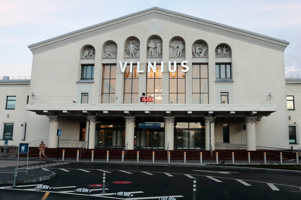 Vilnius Airport. Photographer: Petras Malukas/AFP/Getty Images via Bloomberg.