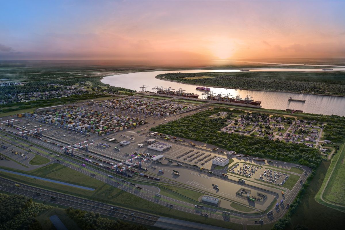 Workers wanted. A conceptual rendering of the Louisiana International Terminal. Image: Port of New Orleans