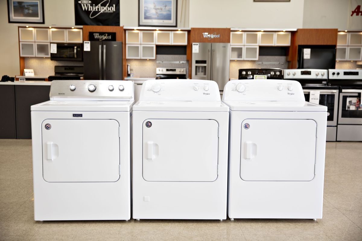 Whirlpool dryers on display at a store in Peru, Illinois. Photographer: Daniel Acker/Bloomberg