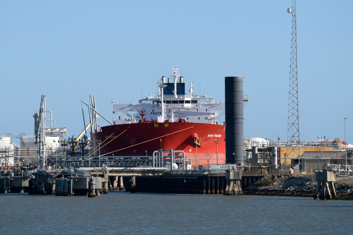 The Enterprise Marine Terminal in Freeport, Texas. Photographer: Mark Felix/Bloomberg
