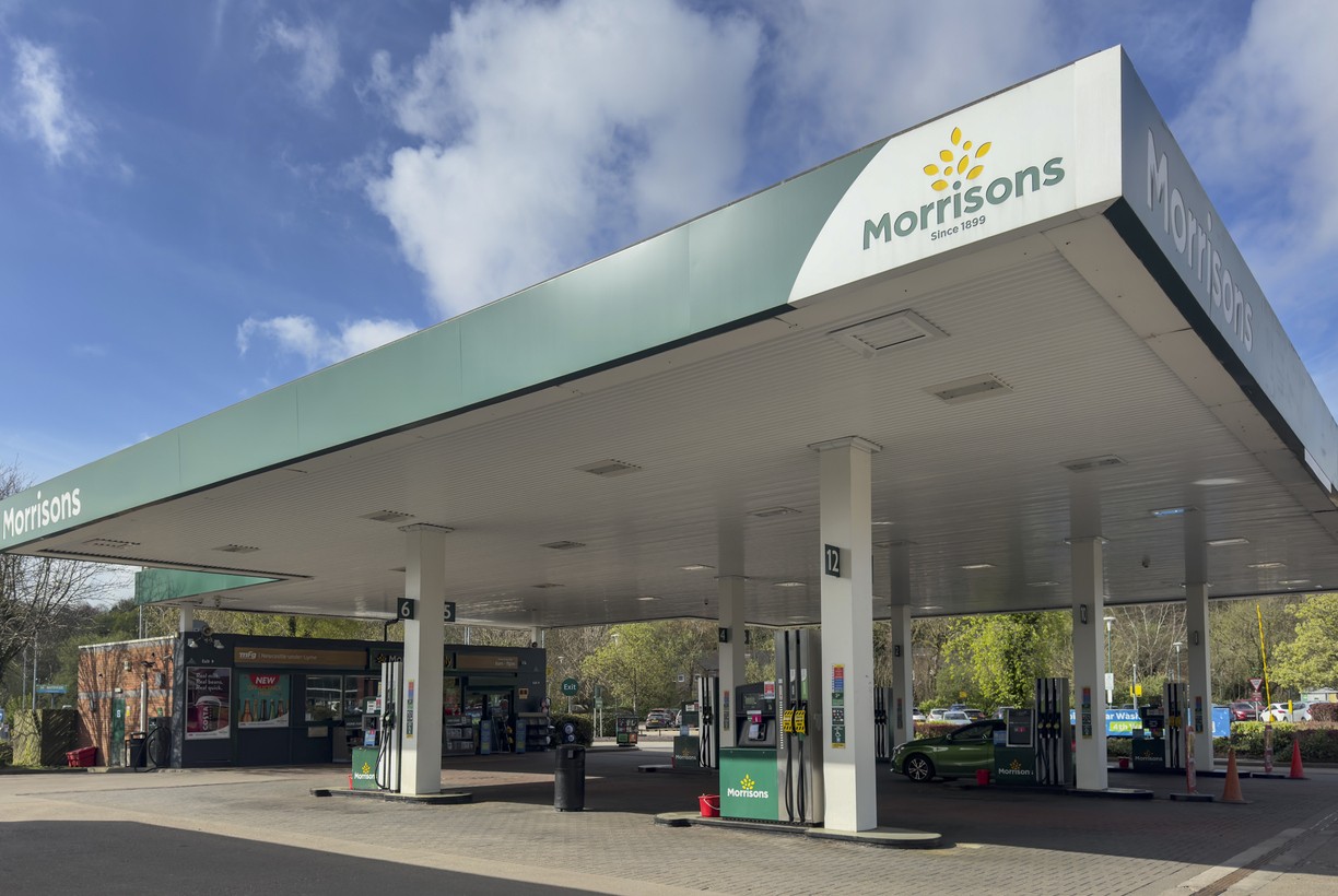 A gas station at U.K. supermarket chain Morrisons. Photo: iStock/Ray Orton