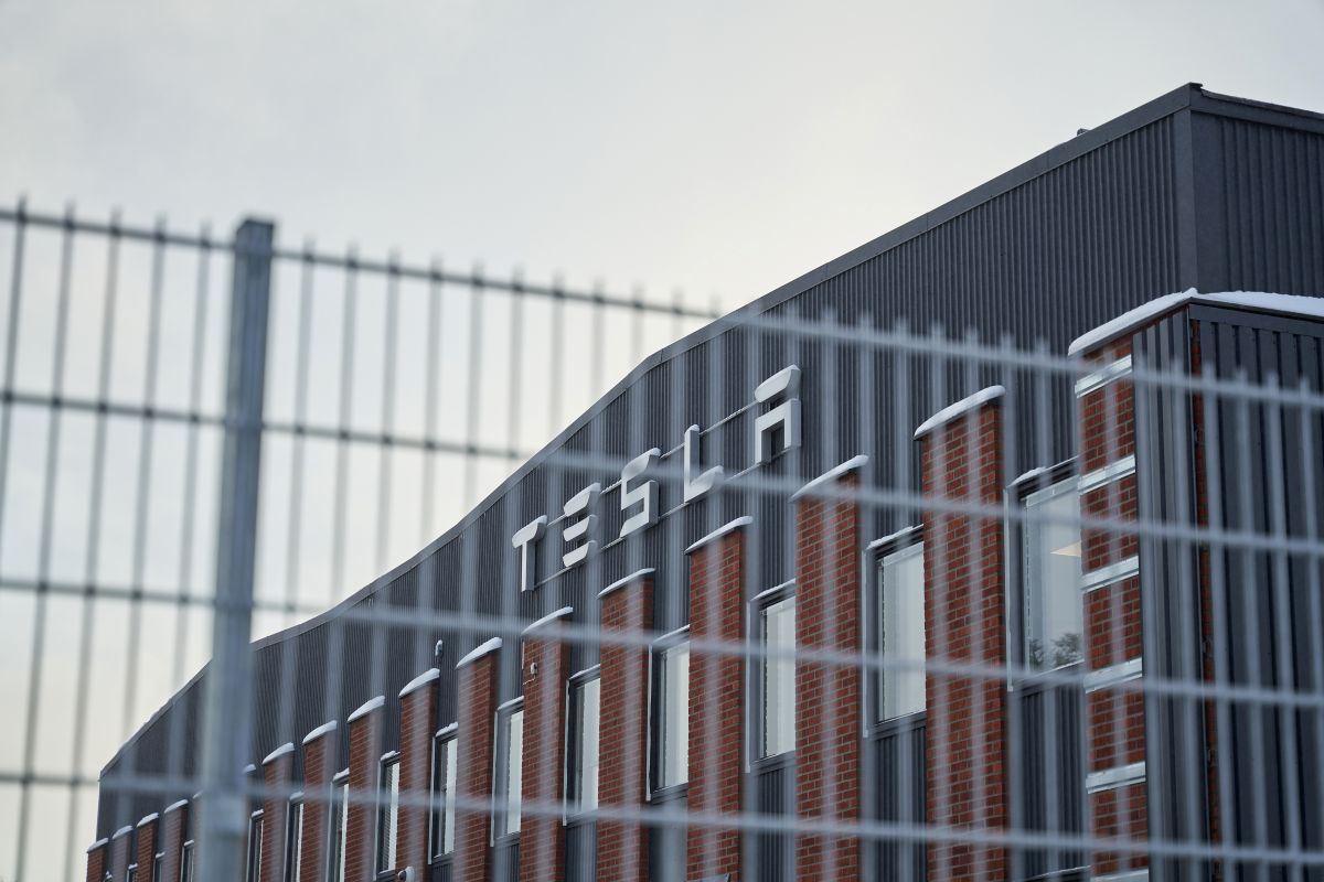 IF Metall has been engaged in a labor dispute with Tesla in Sweden since October 2023. Photographer: Erik Flyg/Bloomberg