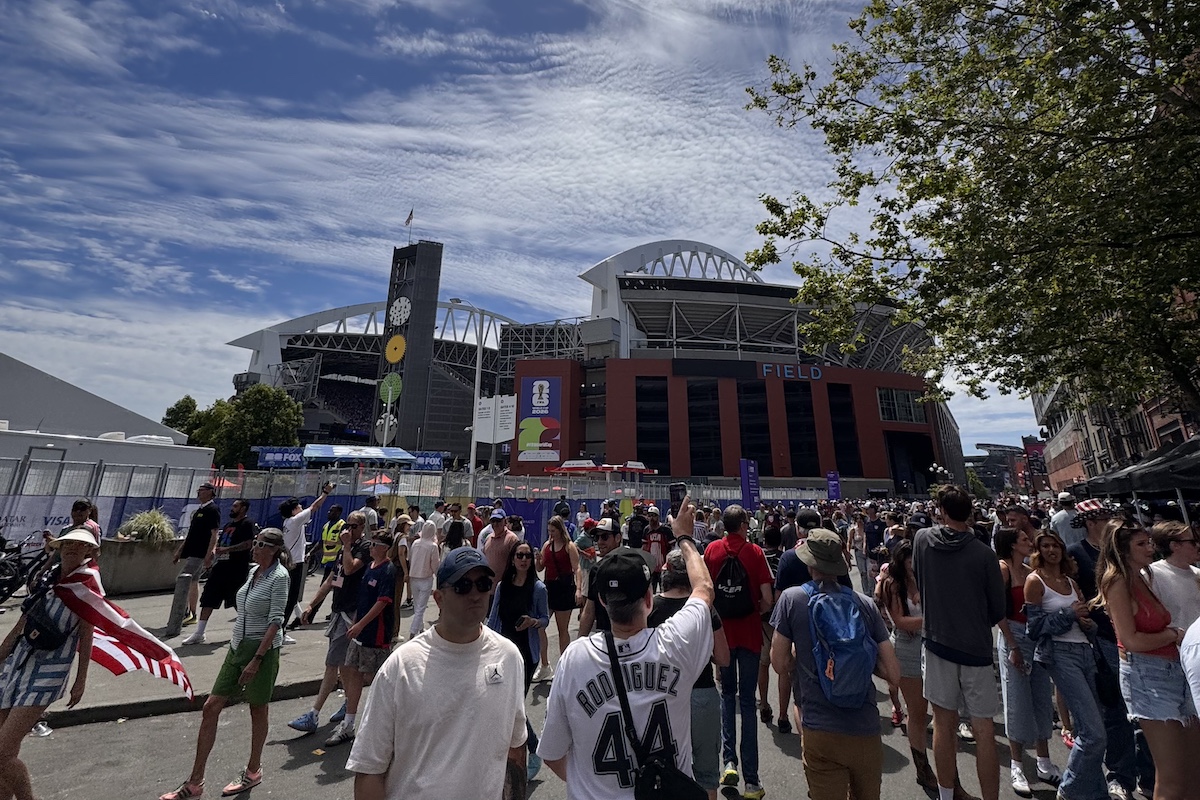 Fans outside the World Cup faceoff between the United States and Australia in Seattle, Washington. Photo: SCB File Photo