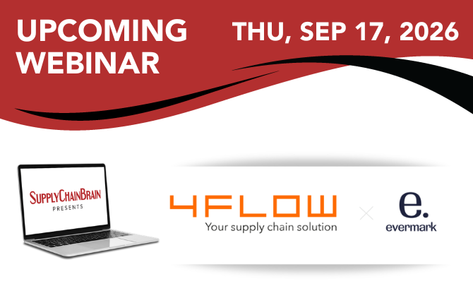 Upcoming Webinar 4flow And Evermark Supply Chain Brain Webinar Thu Sep 17 2026 11a Et
