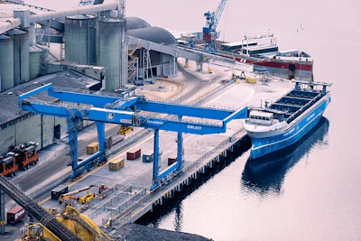 The Yara Birkeland, the world's first purpose-built autonomous, zero emissions cargo ship. Photo: Dag Frode Høyland, courtesy of Yara