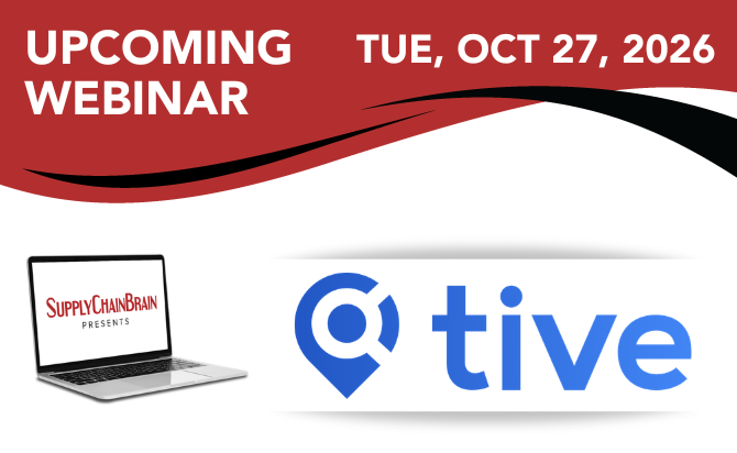 Upcoming Webinar Tive Supply Chain Brain Webinar Tue Oct 27 2026 11a Et