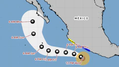 Hurricane Polo is expected to skirt the Pacific Coast of Mexico. Photo: U.S. National Hurricane Center