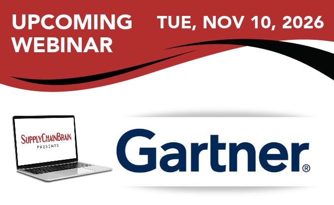 Upcoming Webinar Gartner Supply Chain Brain Webinar Ep4 Of 4 Tue Nov 10 2026 11a Et