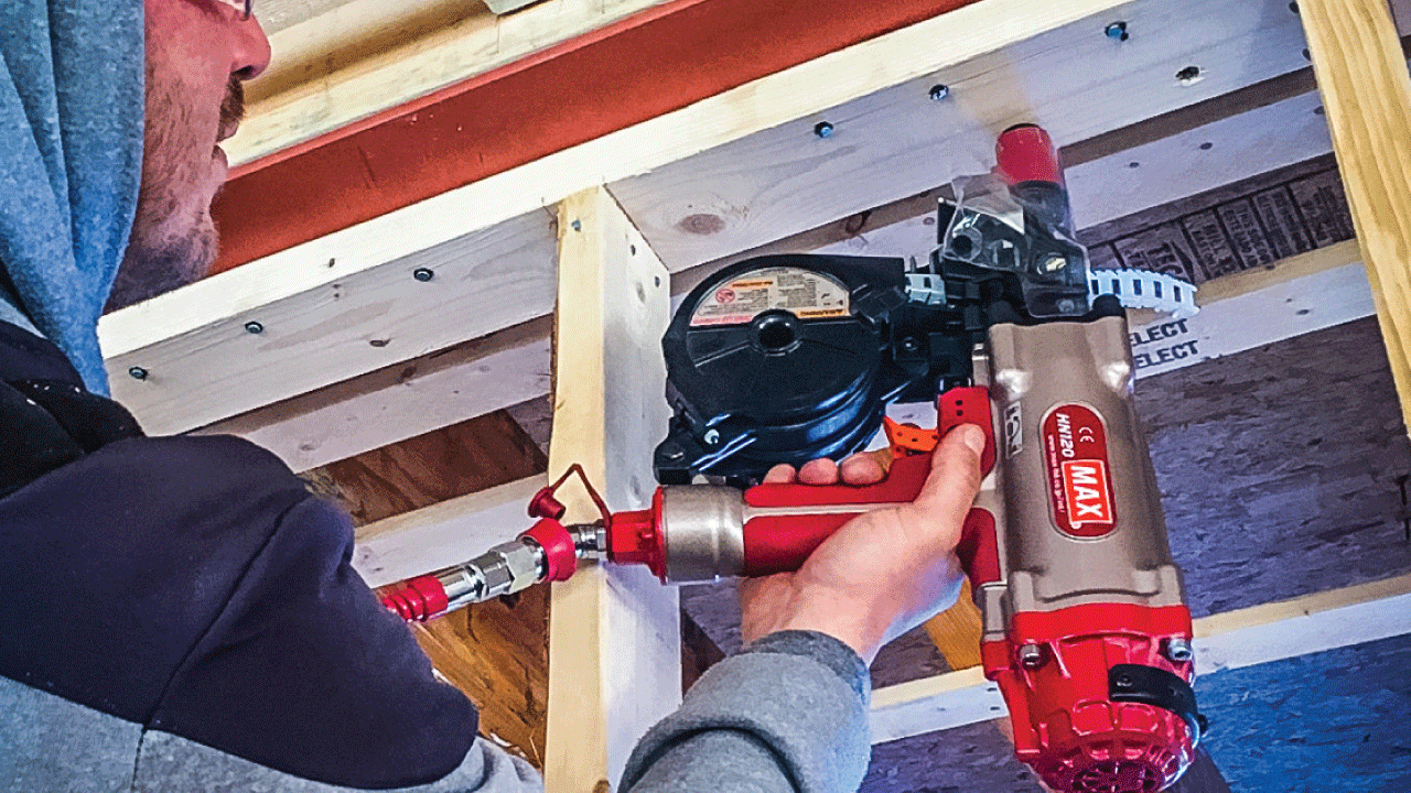 Tools for Fastening Steel I-Beams and Wood in Residential Home ...