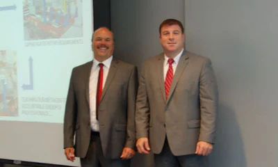 Dave Procunier of CSN-Heartland B&B Collision and Mike D'Angelo of BMW Group Canada.