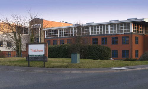 The headquarters of Thatcham in Berkshire, UK.
