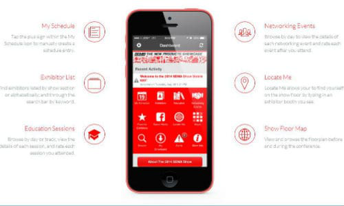 The SEMA Show Mobile App includes numerous features to find what you need at the SEMA Show.