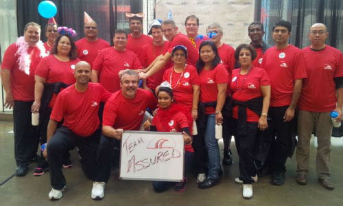 The team from Assured Automotive at the JDRF Ride for Diabetes Research charity event.