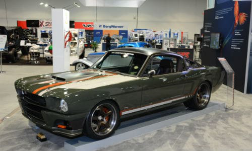 The Ringbrothers 1965 carbon fibre Ford Mustang painted with Glasurit 90 Line Spy Green won the Goodguys&rsquo; Gold Award, was named a top Ford by Motor Trend and a top 10 finalist in Battle of the Builders.