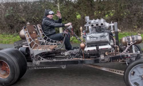 The steampunk-inspired 'Automatron' takes retro custom cars to a whole new level.