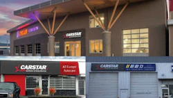 The new CARSTAR facilities in British Columbia. Clockwise, from top: CARSTAR Quality Assured Trojan, CARSTAR Richmond (New Profession) and CARSTAR North Burnaby.
