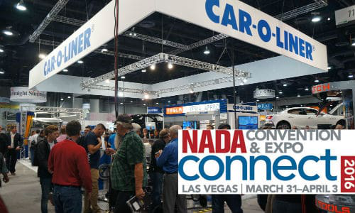 Car-O-Liner's booth at NADA 2015. The company has announced it will showcase its OEM certified equipment at NADA 2016.