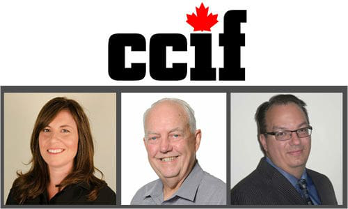 Three of the presenters set for CCIF Montreal: France Daviault, Larry Jefferies and Martin Sampson.