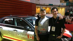 Speedy Glass technicians Ryan Cox, who won 2nd place at the 2016 Best of Belron Competition, and Matt MacDonald, who won 2nd at the 2014 Best of Belron Competition.