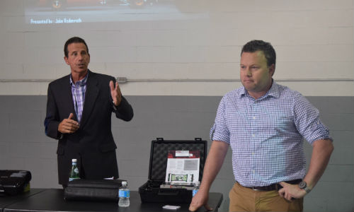 Dan Dominato of Precision Marketing and Jake Rodenroth of Collision Diagnostic Services.